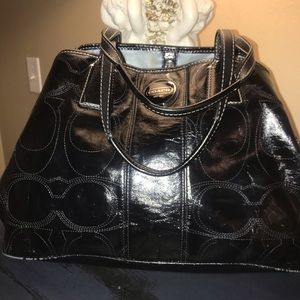 Coach Purse Patent Leather E1182-F15658.